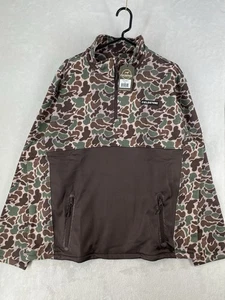 Freestone Pullover Herren XL Woodland Camouflage 1/4-Reißverschluss Fleece Jagd Outdoor NEU $ 60 - Bild 1 von 12