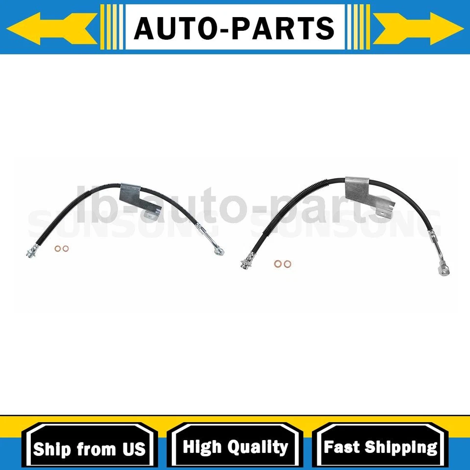 Linha de mangueira de freio Sunsong dianteira 2x para 1996-2000 GMC Savana 3500 7,4L - Imagem 1 de 4
