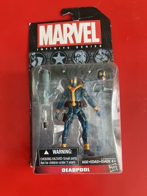 Figura de acción Hasbro Marvel Infinite Series Deadpool 3,75 pulgadas azul X-Men 2014 Foto 1 de 3