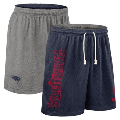 Pantalones Cortos de Rendimiento Reversibles Laterales Nike New England Patriots Entrenamiento NFL NE Foto 1 de 4