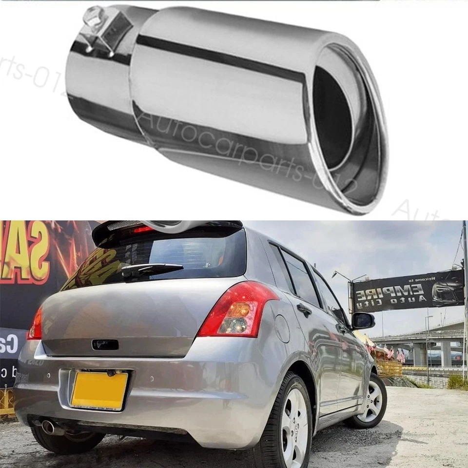 Rear Exhaust Trim Tip Throat Muffler Tail Stainless Pipe For Suzuki Swift — 第 1/4 张图片