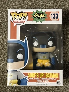 Funko Pop! Batman w/ Surfboard #133 Classic 1966 Batman TV Series Vinyl NIB MINT - Picture 1 of 12