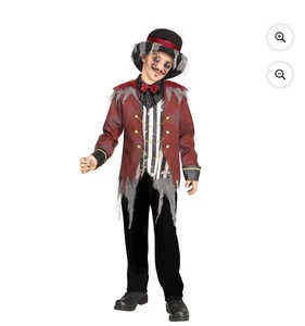 Horror Show Circus Ringmaster Costume Carnival Boys Medium - Picture 1 of 9