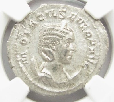 NGC Ch XF, Otacilia Severa, AR Antoninianus, Empress to Philip I, RIC 119b - Image 1 of 4