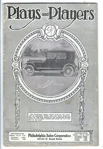 Plays and Players Program 1916 Forrest Theatre Philadelphia local ads - Picture 1 of 1