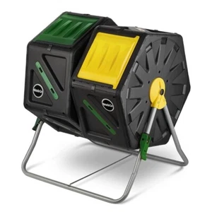 Doppelkammer Kompostbecher leicht zu drehen, schnell zu arbeiten, strapazierfähig, 2-18,5 Gal - Bild 1 von 6