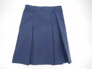 Girls R/K Navy Blue Box Pleat Uniform Skirt Regular & Half Sizes 4 - 16 1/2 - Picture 1 of 6