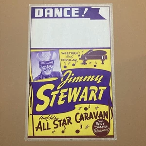 Jimmy Stewart & His All Star Caravan Poster Rockabilly Western Country - Picture 1 of 8