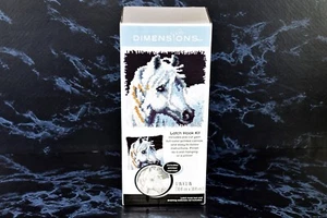 New Dimensions WHITE HORSE Latch Hook Kit 72-75200 Rug Wall Hanging Pillow - Picture 1 of 4