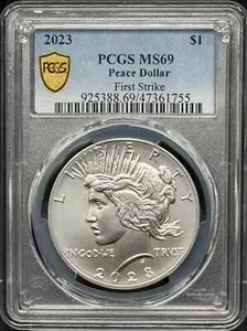 2023 Peace Silver Dollar PCGS MS-69 First Strike - Picture 1 of 4
