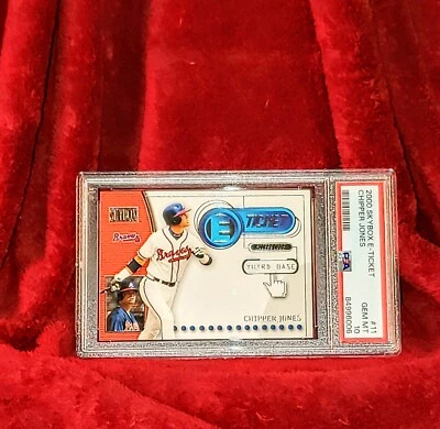 CHIPPER JONES 2000 SKYBOX BOLETO ELECTRÓNICO #ET11 ATLANTA BRAVES PSA 10 🔥 RARO POP 2 Foto 1 de 2