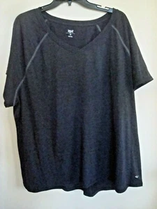 Top activo Ladies Plus talla 3X ónix negro absorbente - Imagen 1 de 2