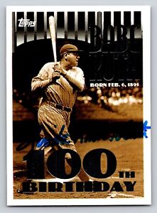 Linda Ruth Tosetti Authentic Autographed Signed Babe Ruth New York Yankees Card