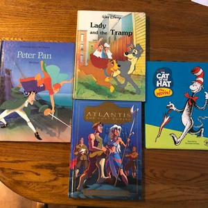 Lot of 4 Mixed Childrens Books- Atlantis, Dr. Seuss, Lady & The Tramp, Peter Pan - Picture 1 of 6