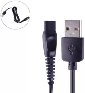 USB CHARGER CABLE FOR Philips AT896/17 Aqua Touch Wet & Dry Men's Electric Shave - Picture 1 of 1