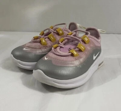Nike Air Max Talla 5C Bebé Niño Niñas Eje Zapatos Rosa Blanco Gris AH5224-604 Foto 1 de 4