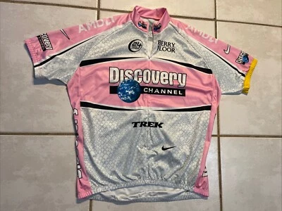 NIKE Discovery Channel 2005 PINK Camiseta de ciclismo para hombre talla grande Foto 1 de 4