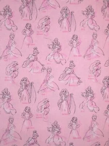 Disney Fabric - Princess Allover Tonal Pink - Springs YARD - Picture 1 of 1