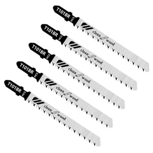 5PCS T101BR Jigsaw Blades Reveser Teeth T Shank for Cutting Wood Metal Plastic - Bild 1 von 1