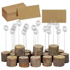 With Swirl Wire Wood Place Card Holders Messege Memo Clip Holders  Wedding