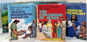 Lot of 8 VTG. 1983 "Now You Can Read Bible Stories Story" Books Christian Jesus - Picture 1 of 13