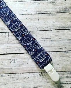 Crown Royal Queen Baby Pacifier Clip New Handmade Princess Darling - Picture 1 of 2