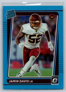 2021 Donruss Optic #247 Jamin Davis Blue Prizm 273/299 - Picture 1 of 2