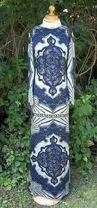 SLINKY, EMILIO PUCCI, BODY SKIMMING, SILK,BLUE GOWN SIZE IT 40 - Picture 1 of 12