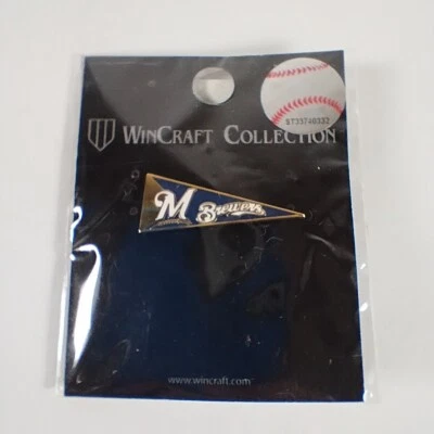 Milwaukee Brewers Pin Hat Lapel Tie Pin MLB Baseball Banner Flag Wheat 2012 - Image 1 of 4