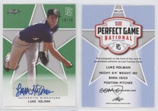 2020 Leaf Perfect Game National Showcase Green /10 Luke Holman #BA-LH3 Auto