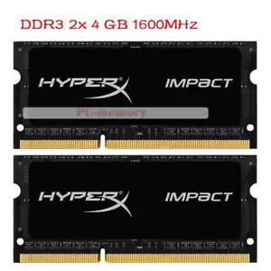 8GB (2x 4GB) Hyperx 2RX8 DDR3 1600MHz PC3-12800S SO-DIMM Laptop RAM Memory 4G - Picture 1 of 5