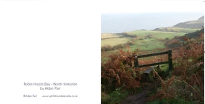 Greeting Card - Robin Hoods Bay - Cleveland Way Yorkshire - blank inside 6" x 6" - Picture 1 of 3