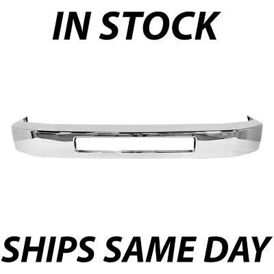 NEW - Chrome Steel Front Bumper for 2008-2019 Ford Econoline E150 E250 E350 E450 - Image 1 of 4