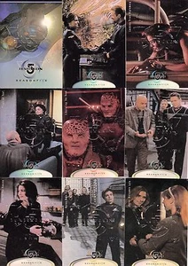 BABYLON 5 SEASON 5 1998 SKYBOX COMPLETE PARALLEL EMBOSSED CARD SET OF 81 TV BASE - Picture 1 of 2
