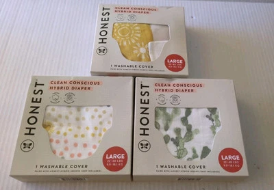 Honest Hybrid Cloth Diaper Covers with Pocket-Sling, Large (22-40 lbs) - Image 1 of 4