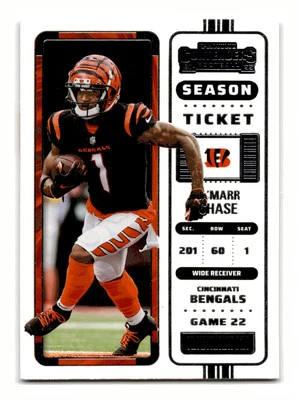 Ja'Marr Chase 2022 Panini Contenders Stardust #18 Cincinnati Bengals NM-MINT - Image 1 of 2