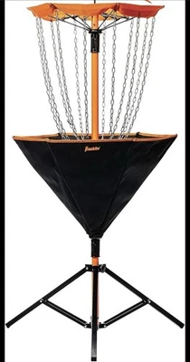 Disc Golf Basket Target with Chains Stand for Hole and Course Setup - portable  - Image 1 of 4