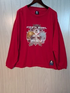 Vtg Y2K Ohio State Notre Dame Shirt Starter Arizona TOSTIOS FIESTA BOWL XXL Flaw - Picture 1 of 9