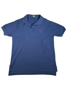 Polo Ralph Lauren Men’s Classic Fit Polo Shirt Navy Blue Large Short Sleeve - Picture 1 of 6