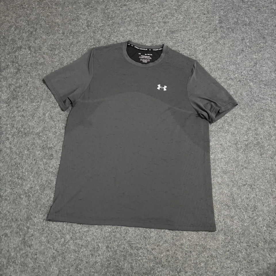 Camiseta Under Armour Heatgear The Seamless ajustada talla XL gris Foto 1 de 4