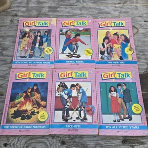 Vtg 1990 GIRL TALK 4 Book Lot, L.E. Blair Paperback Books Very Good - Imagen 1 de 2