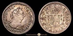 Carlos III 1/2 Real (1,66g) 1776 México F·M AC-200 MBC+ - Picture 1 of 3