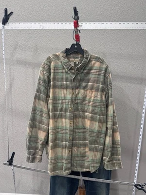 Territory Ahead Cord Plaid LONG SLEEVE SHIRT XL 17.5 x 35/36  - Image 1 of 4