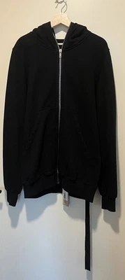 Moletom com capuz Rick Owens DRKSHDW preto zíper completo tamanho P - Imagem 1 de 4