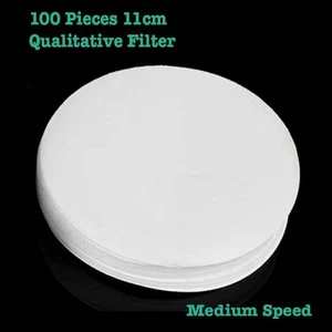 100Pcs Medium Speed Qualitative Filter Paper 11cm Filtration Lab Supply - Picture 1 of 1