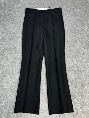 Pantalones Theory Cardinal para mujer 0 negros Canton Bistretch tiro medio plisados pierna acampanada Foto 1 de 4