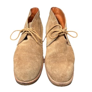 Coach 206 Light Brown Suede Lace-Up Chukka Boots Size 7.5 Italy - Picture 1 of 10
