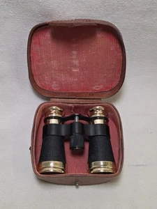 Opernbrille Theater Fernglas Vergrößerung 3×30 50er Jahre Vintage Lederetui LESEN - Bild 1 von 20