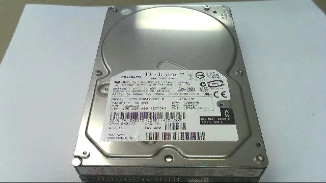 Hitachi IC35L090AVV207-0 13G0223 MLC H69404 16383/16/63 80GB IDE HDD Dell X0375 - Image 1 of 1