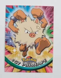 Topps Pokemon Edizione TV Animazione Logo Blu Primeape #57 - Foto 1 di 2